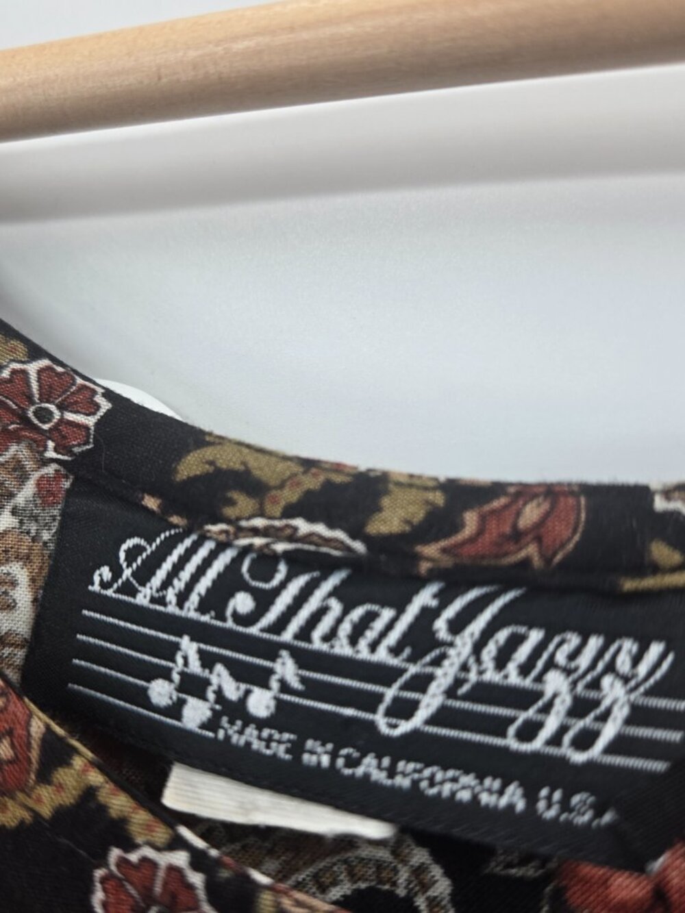 Vintage 90s All that Jazz Paisley Floral Maxi Dress Approx Small - Picture 3 of 9